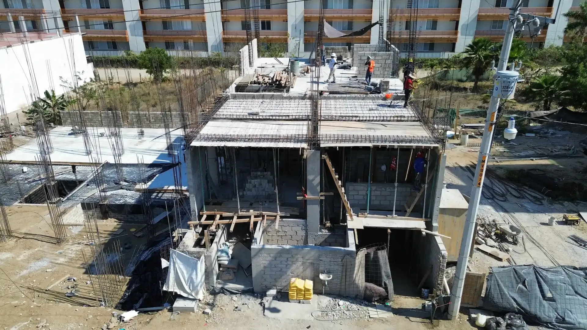 Proceso de construcción de la torre