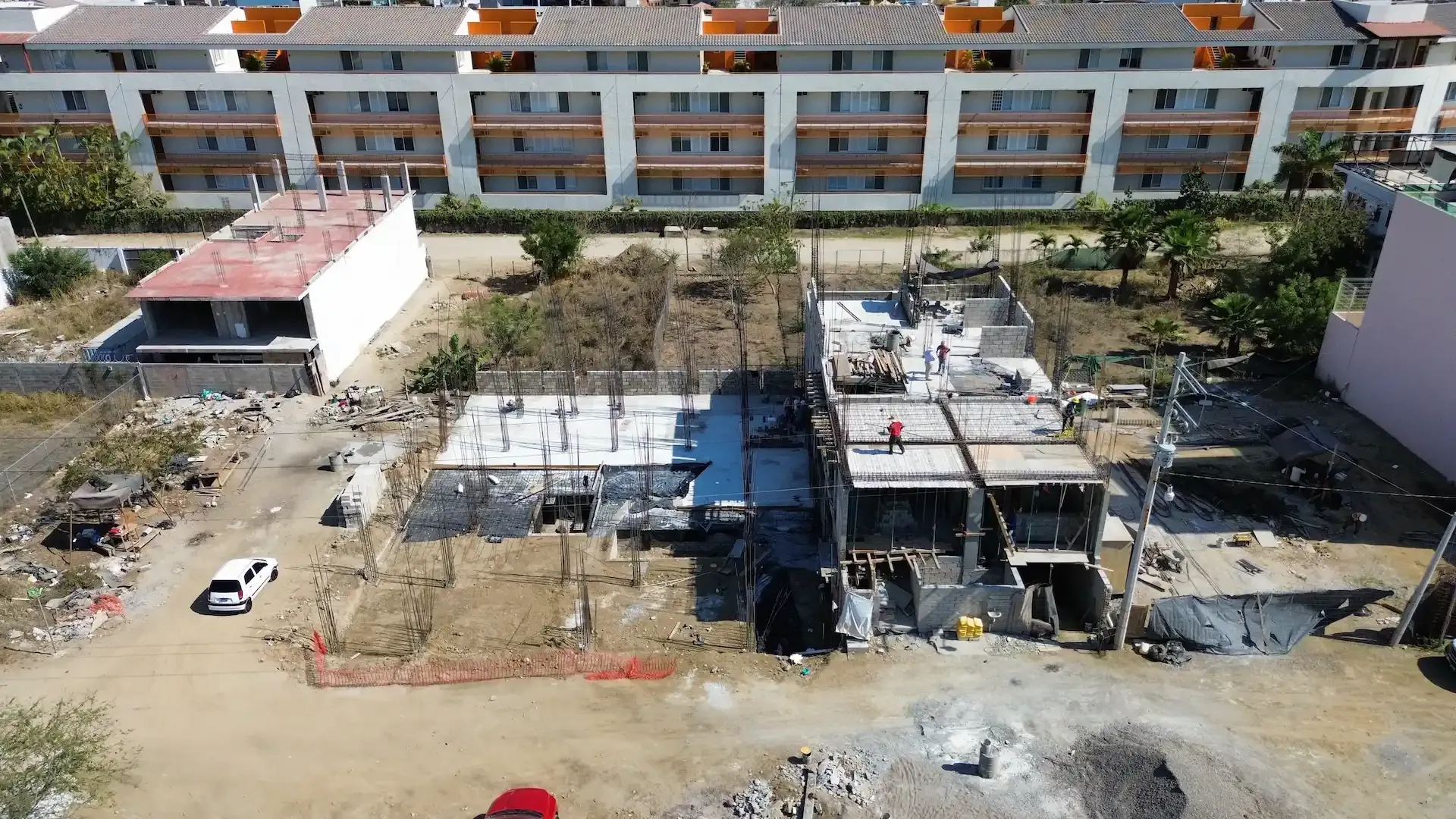 Proceso de construcción de la torre Cruz 1